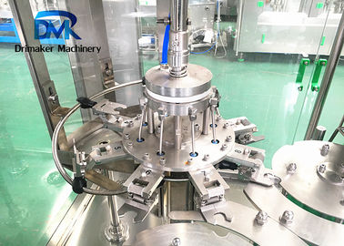 เครื่องผลิตน้ำดื่มบรรจุขวด PET ความเร็วขนาดเล็ก 8 หัว